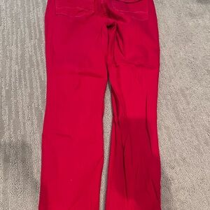 NYDJ Clarissa Ankle Pants in Bright Red